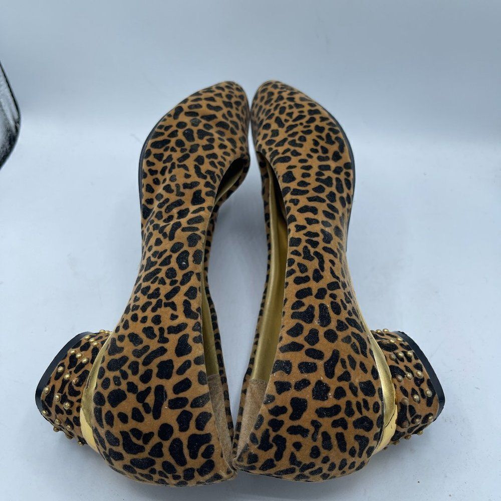 Vintage Wild Rose Animal Print Block Heel Pumps